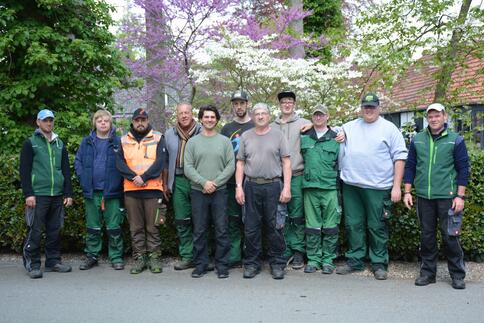 Das Garten-Team im Arboretum Grenzenlust