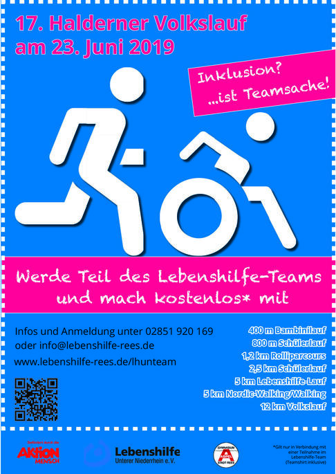 Plakat Halderner Volkslauf